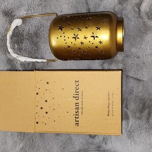 NIB Artisan‎ Direct Milky Way Gold Plated Steel Lantern